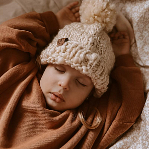 Шапка-бини Mrs. Ertha "Vanilla", ванильная